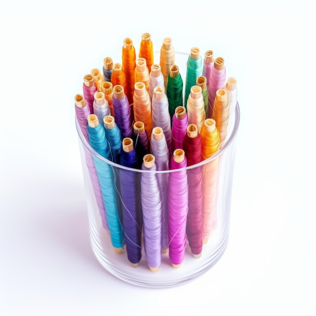 Kolorowe nici w pudełkach